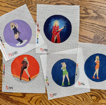 Load image into Gallery viewer, FD196 “TAYLOR IN ORANGE”,  6” round on 18 mesh
