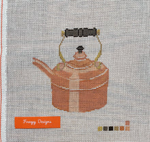 Load image into Gallery viewer, FD162 “FRENCH COPPER TEAPOT”,  4.5” x 4” on 18 mesh
