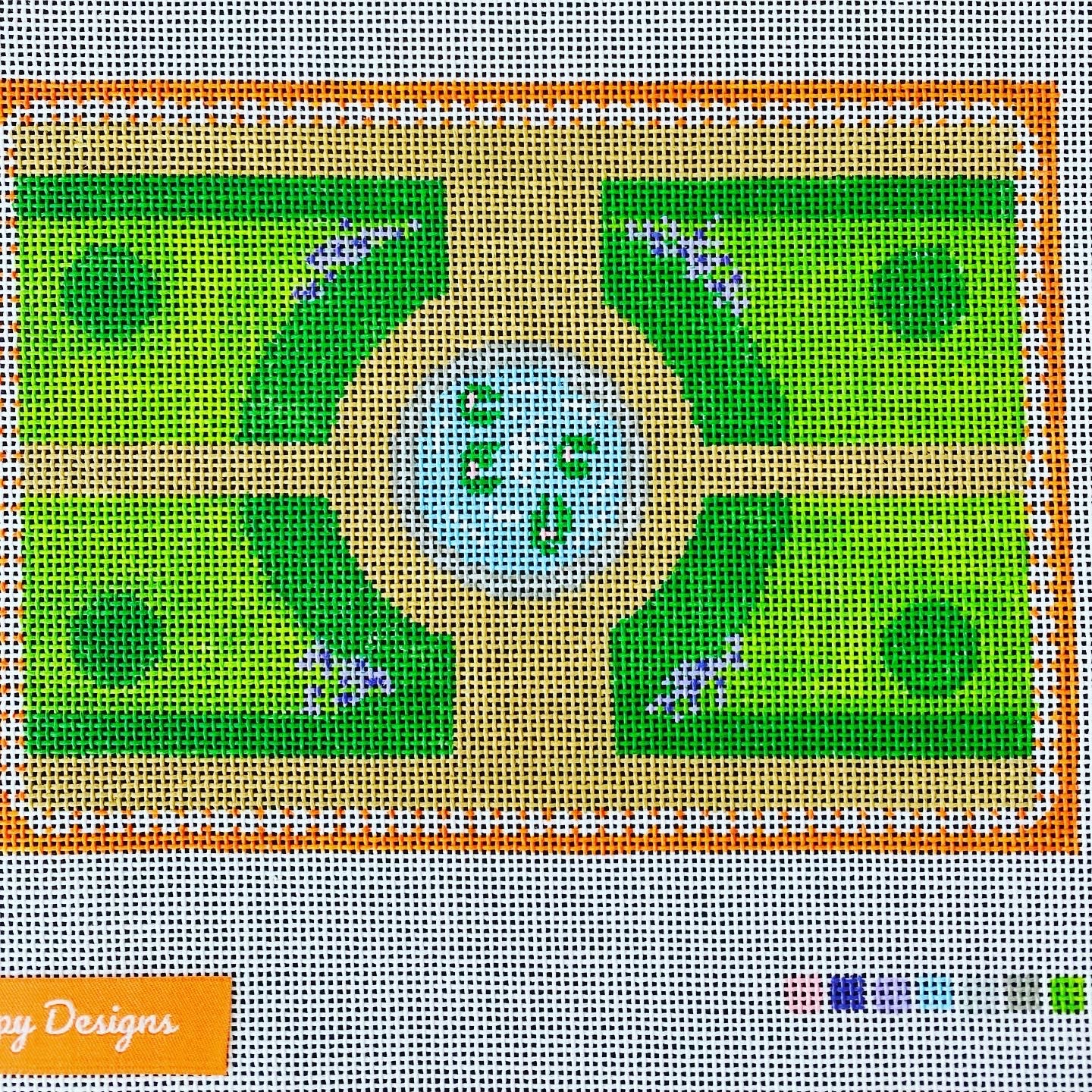 “FRENCH GARDEN”, 5” x 7” on 18 mesh