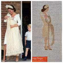 Load image into Gallery viewer, “KATE MIDDLETON”,  5.5” x 2.5” on 18 mesh
