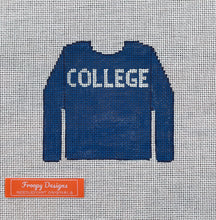 Load image into Gallery viewer, “ANIMAL HOUSE SWEATSHIRT”,  4” square on 18 mesh
